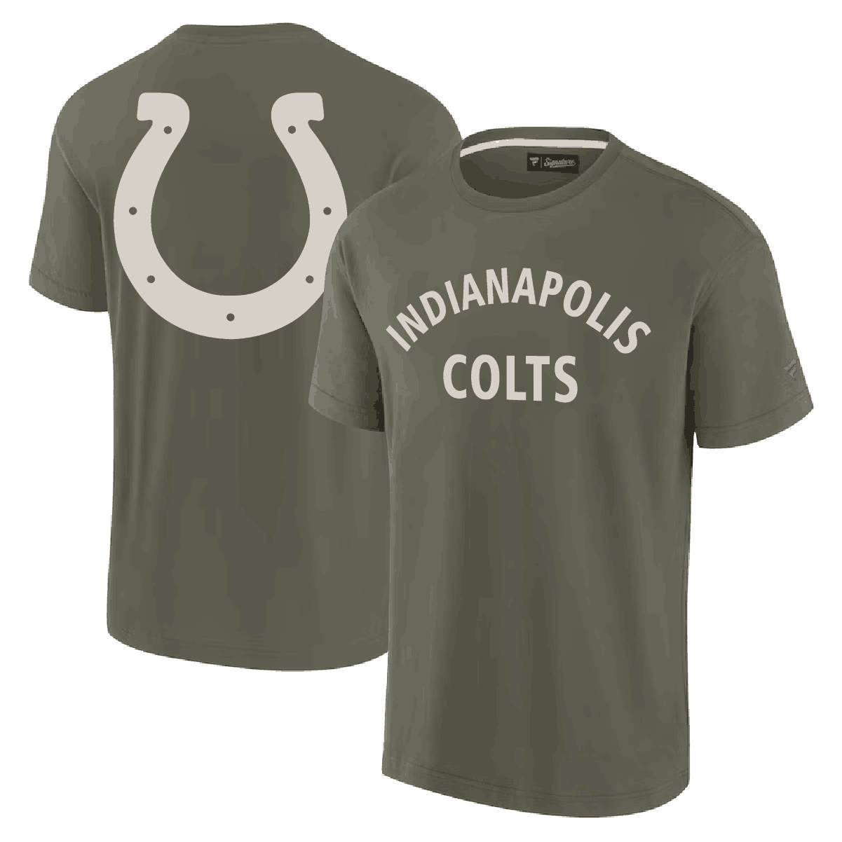 Men's Indianapolis Colts Olive Elements Super Soft T-Shirt